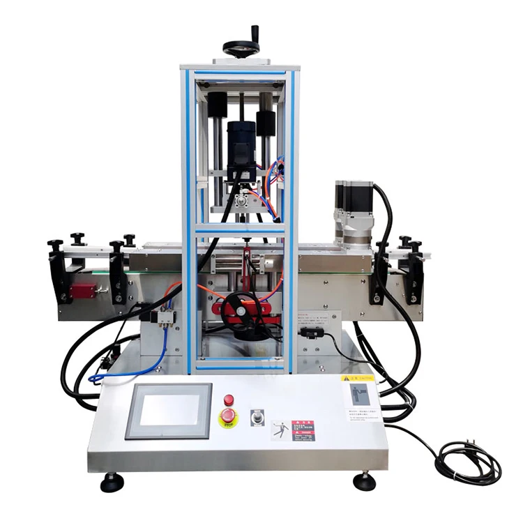 Automatic desktop capping machine for round bottles plastic bottles screw capping machine
Automatic desktop capping machine for round bottles plastic bottles screw capping machine