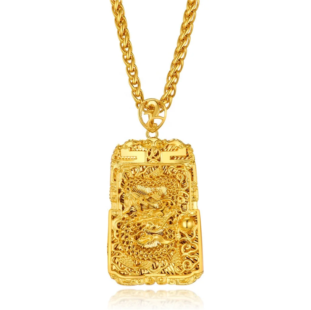 Ethlyn Domineering 24K Gold Plated Rectangle Dragon Pendant Necklace Fashion Man Male Party Birthday Wedding Gift MY308
Ethlyn Domineering 24K Gold Plated Rectangle Dragon Pendant Necklace Fashion Man Male Party Birthday Wedding Gift MY308