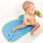 Custom modern design kids soft waterproof baby non slip bath mat for bathtub