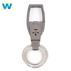 Oneway Custom Logo Luxury Men Car Clip Metal Key Chain Keychain with Double Ring