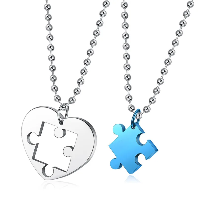 2020 Stainless Steel Puzzle Pendant Necklace For Men Women Chain Couples Necklaces Christmas Gift
2020 Stainless Steel Puzzle Pendant Necklace For Men Women Chain Couples Necklaces Christmas Gift