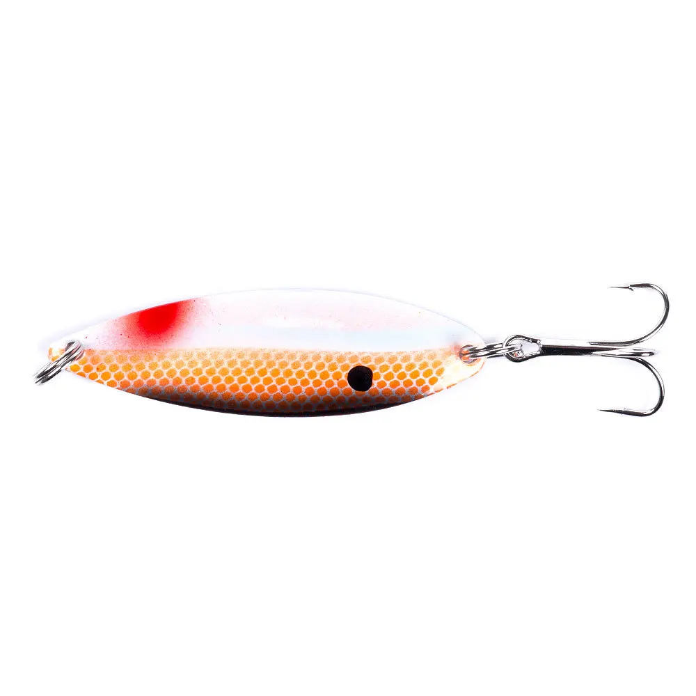 Fishing Spoon Lure 70mm 18g Hook Artificial Metal Hard Bait Trout shaped Spinner Sequins Fishing Tackle, 4 colors
Fishing Spoon Lure 70mm 18g Hook Artificial Metal Hard Bait Trout shaped Spinner Sequins Fishing Tackle, 4 colors