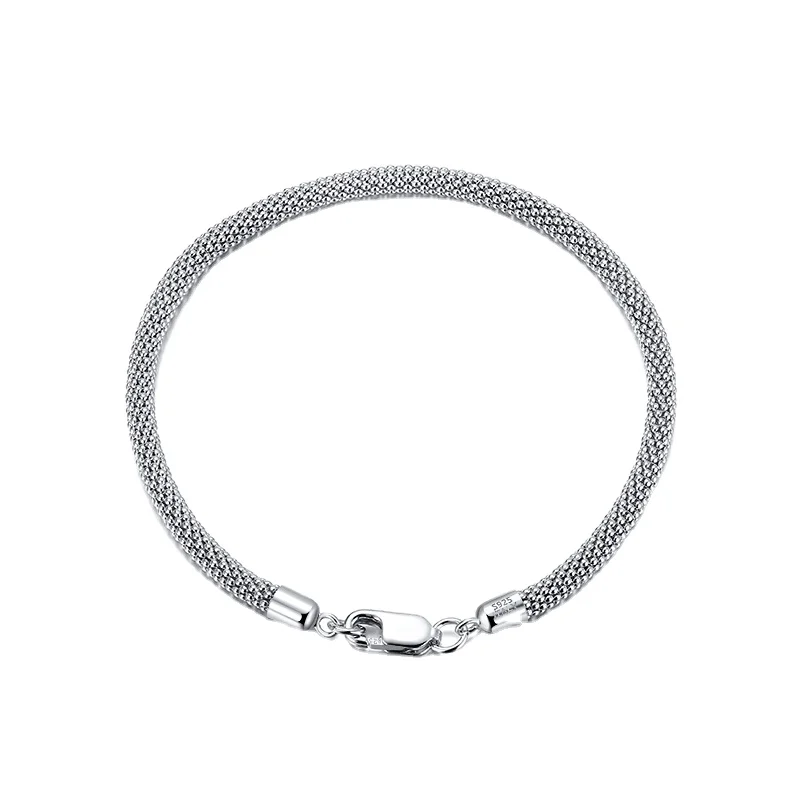 Custom Hiphop Bracelet Sterling Silver 925 Mesh Popcorn Chain Bracelet Men/Women Jewelry 925 Sterling Silver Bracelet
Custom Hiphop Bracelet Sterling Silver 925 Mesh Popcorn Chain Bracelet Men/Women Jewelry 925 Sterling Silver Bracelet