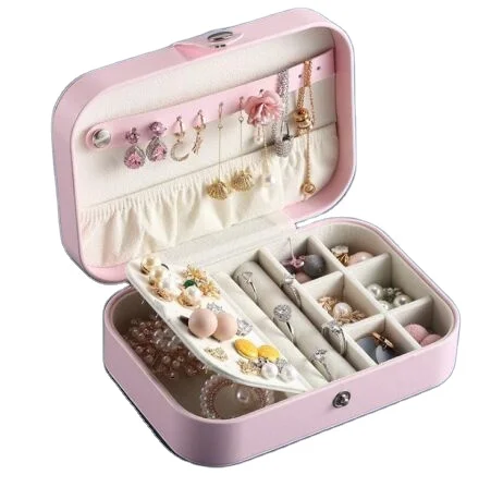 Manufacturer direct luxury jewelry storage box pu leather organizer, Customized 
Manufacturer direct luxury jewelry storage box pu leather organizer, Customized