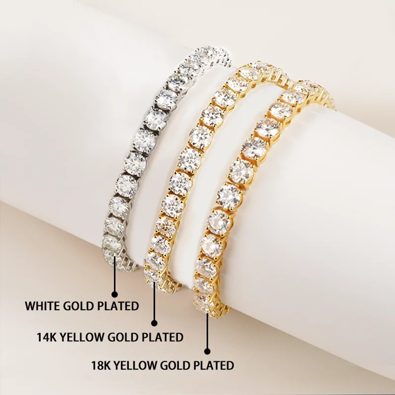 Discount tennis bracelet White gold yellow gold rose gold color S925 silver3mm 4mm 5mm 6mm moissanite tennis chain bracelet
Discount tennis bracelet White gold yellow gold rose gold color S925 silver3mm 4mm 5mm 6mm moissanite tennis chain bracelet