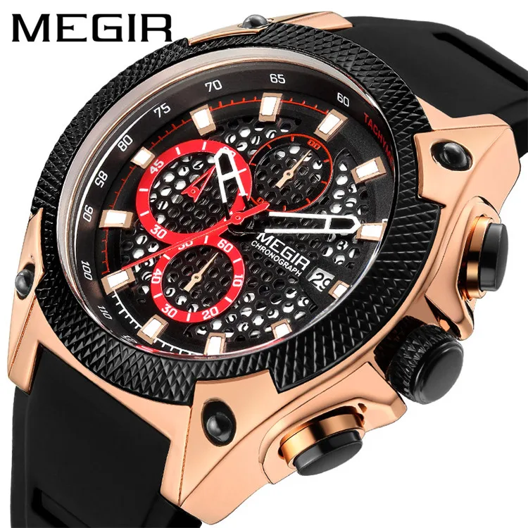 Wholesales new MEGIR 2127 men's watches Multi-function time keeping fashion quartz watch Hornet's nest wrist watches
Wholesales new MEGIR 2127 men's watches Multi-function time keeping fashion quartz watch Hornet's nest wrist watches