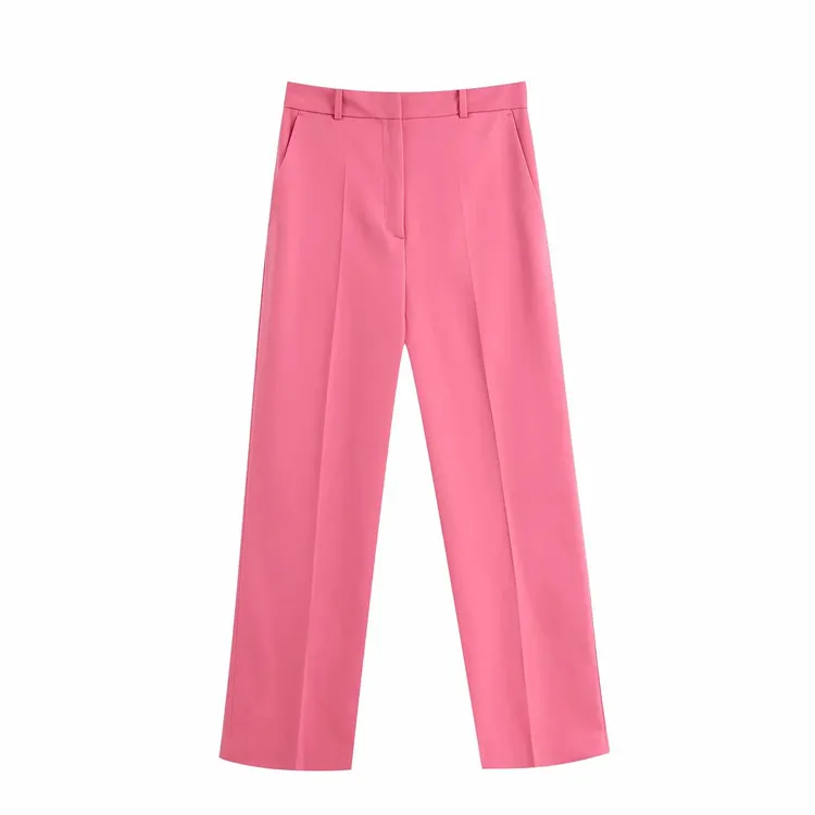 New Women fashion candy color straight pants femme leisure zipper Trousers office ladies wear casual slim pocket chic pants
New Women fashion candy color straight pants femme leisure zipper Trousers office ladies wear casual slim pocket chic pants