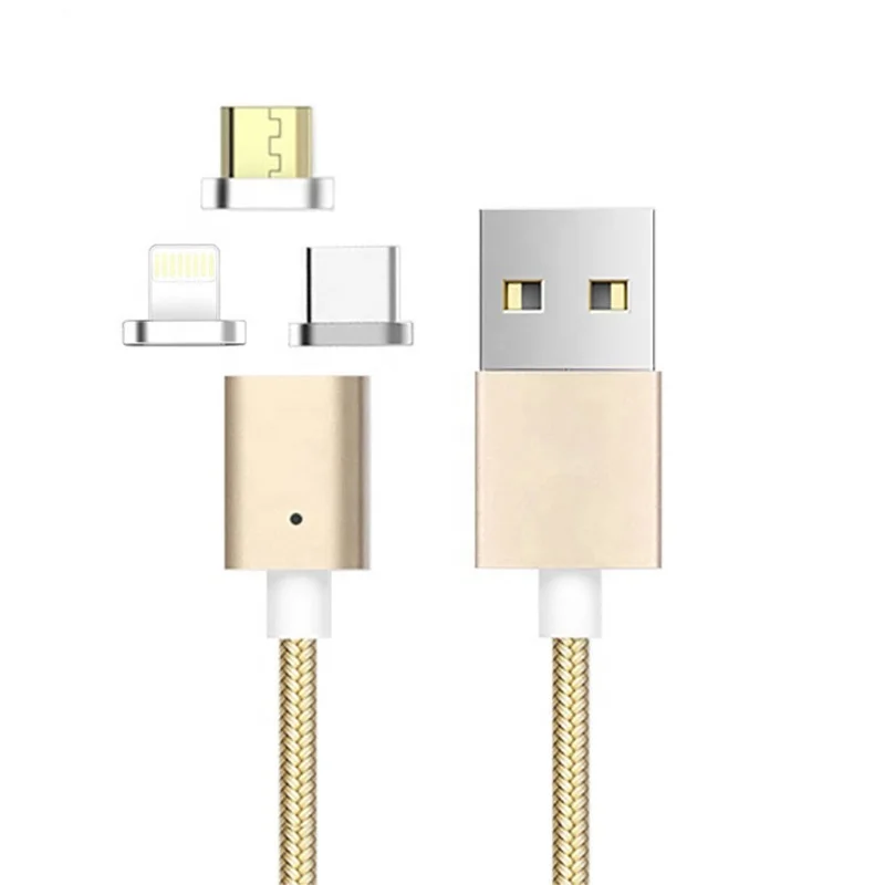 Factory Price 2.4A Fast charging 3 in 1 Magnetic USB Nylon Cable With Data Transmission, Grey, pick, black, silver, gold
Factory Price 2.4A Fast charging 3 in 1 Magnetic USB Nylon Cable With Data Transmission, Grey, pick, black, silver, gold