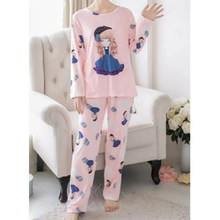 Spring And Autumn Long Sleeve Silk Pajamas Women Loose Korean Fresh Student Cartoon Casual Home Service XL Set, Standard color, please contact customer service
Spring And Autumn Long Sleeve Silk Pajamas Women Loose Korean Fresh Student Cartoon Casual Home Service XL Set, Standard color, please contact customer service