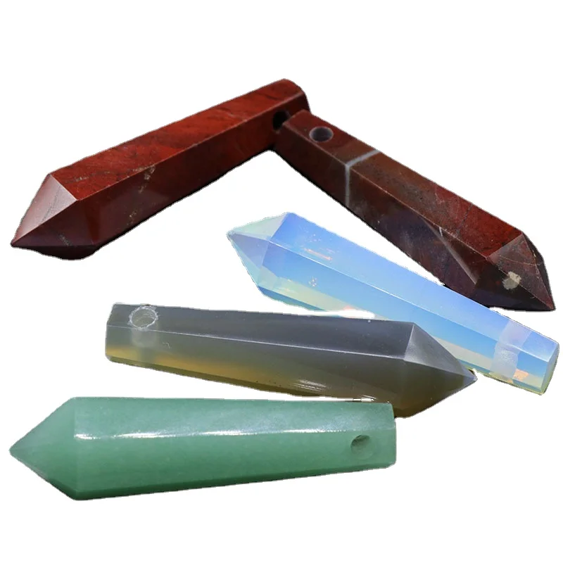 Bullet Point Crystal Necklace Pendant Wholesale European and American Hexagonal Natural Stone Pendant Necklace
Bullet Point Crystal Necklace Pendant Wholesale European and American Hexagonal Natural Stone Pendant Necklace
