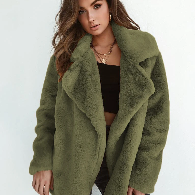 New Arrival half long faux fur coat different colors plus size coats winter coat for women
New Arrival half long faux fur coat different colors plus size coats winter coat for women