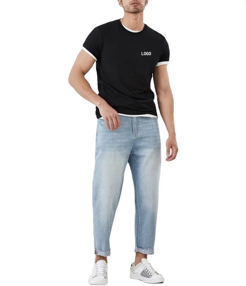 New arrival Wholesale custom high quality mens t shirts streetwear short sleeve black man plain t shirt, Customized color
New arrival Wholesale custom high quality mens t shirts streetwear short sleeve black man plain t shirt, Customized color