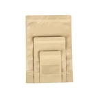 High Quality Zipper Top Kraft Paper Brown Bag for food with Window