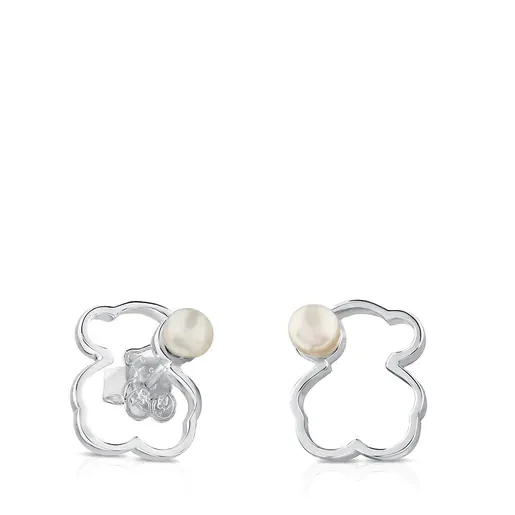 Silver Silueta Earrings with Pearl S925 Sterling Silver earrings for women jewelry Hollow bear Earring Studs joyeria
Silver Silueta Earrings with Pearl S925 Sterling Silver earrings for women jewelry Hollow bear Earring Studs joyeria