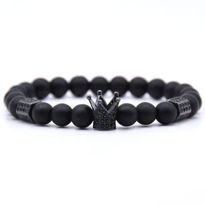 2021 New Design Micro Inlaid CZ Crown Natural Stone Bracelet Matte Lava Stone Zircon Crown Bracelet
2021 New Design Micro Inlaid CZ Crown Natural Stone Bracelet Matte Lava Stone Zircon Crown Bracelet