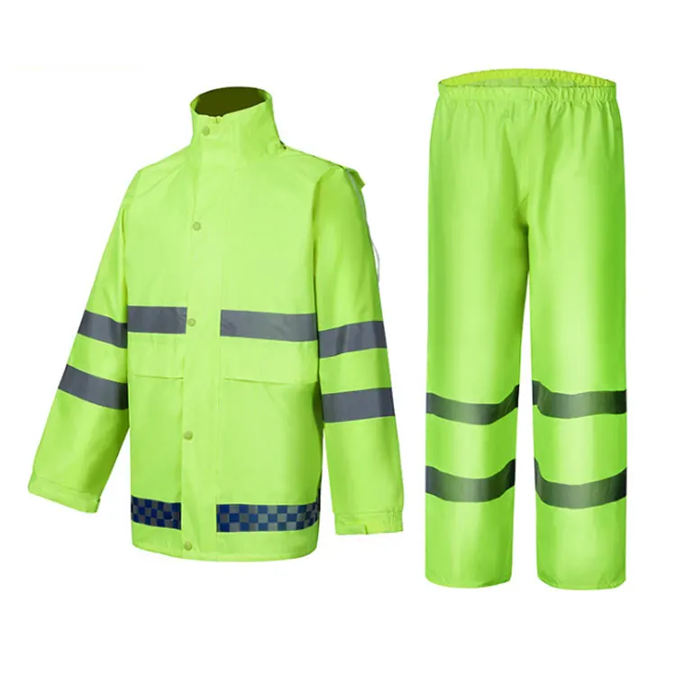 Reflective Raincoat suit Security Patrol Building Construction Safety Windproof Coat Fluorescent Waterproof Outdoor work clothes
Reflective Raincoat suit Security Patrol Building Construction Safety Windproof Coat Fluorescent Waterproof Outdoor work clothes