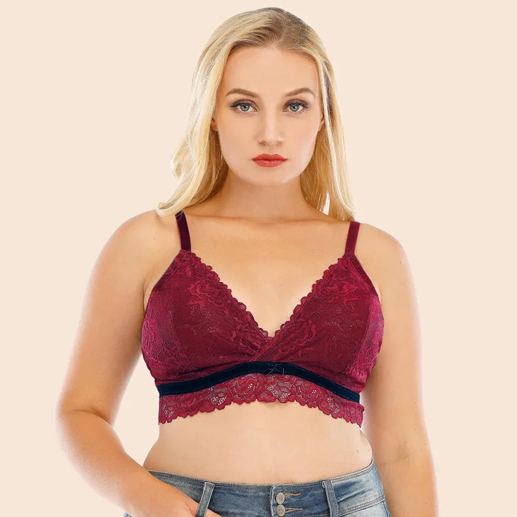 Wholesale Hot Sale New Style Women Lace Underwear Plus Size Wire Free Sexy Breathable High Quality Bra Women Underwear Plus Size, Picture shows
Wholesale Hot Sale New Style Women Lace Underwear Plus Size Wire Free Sexy Breathable High Quality Bra Women Underwear Plus Size, Picture shows