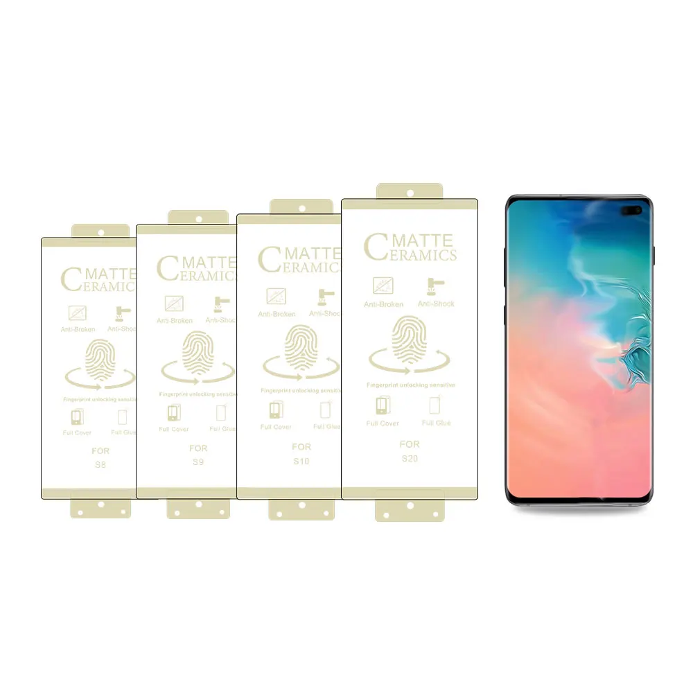 NITU Latest Soft Unbreakable Matte Ceramic Screen Protector for Samsung Galaxy s10 /s10 Plus, Black
NITU Latest Soft Unbreakable Matte Ceramic Screen Protector for Samsung Galaxy s10 /s10 Plus, Black