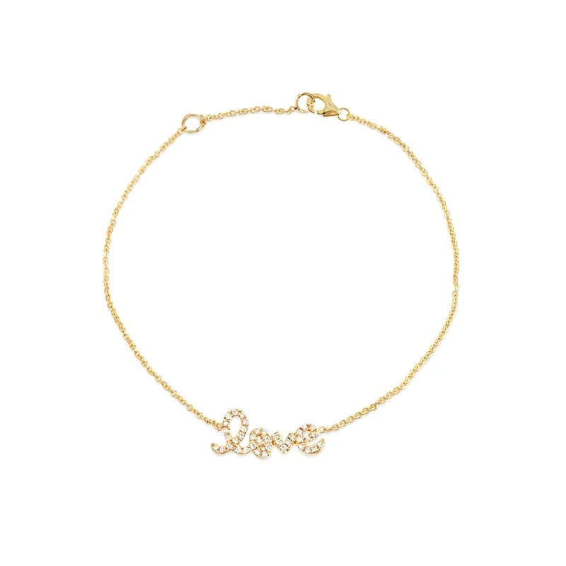 New Popular 925 Sterling Silver Gold/Silver Bracelets Shiny Letters Crystals Love Chains Bracelets For Women Girls, Customized color
New Popular 925 Sterling Silver Gold/Silver Bracelets Shiny Letters Crystals Love Chains Bracelets For Women Girls, Customized color