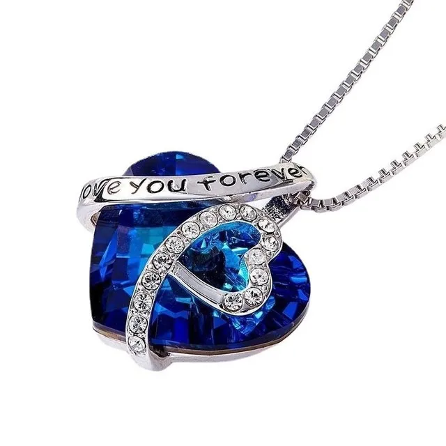 Creative Lovers Love Crystal Jewelry Accessories Elegant Women Necklace Plated Silver Heart Necklaces Anniversary Gif, Picture shown
Creative Lovers Love Crystal Jewelry Accessories Elegant Women Necklace Plated Silver Heart Necklaces Anniversary Gif, Picture shown