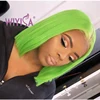 Hot Sell Colorful Red Green Blonde Brazilian Cuticle Aligned Short Straight BoB Human Hair Wig For Black Women