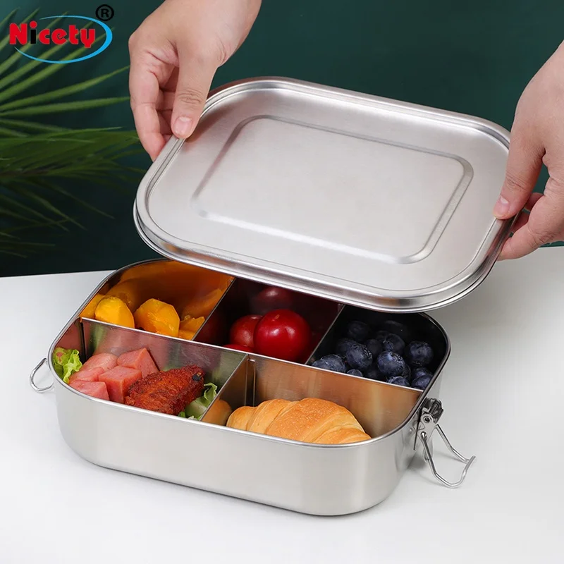 Amazon Best Selling Lunch Box With Stainless Steel Customized 4/5 Compartment Metal Lunch Containers for Kids & Adults
Amazon Best Selling Lunch Box With Stainless Steel Customized 4/5 Compartment Metal Lunch Containers for Kids & Adults