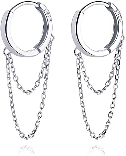 Fashion Minimalist Hoop Drop Earrings fresh woman earrings Sterling Silver Dangle Earrings
Fashion Minimalist Hoop Drop Earrings fresh woman earrings Sterling Silver Dangle Earrings