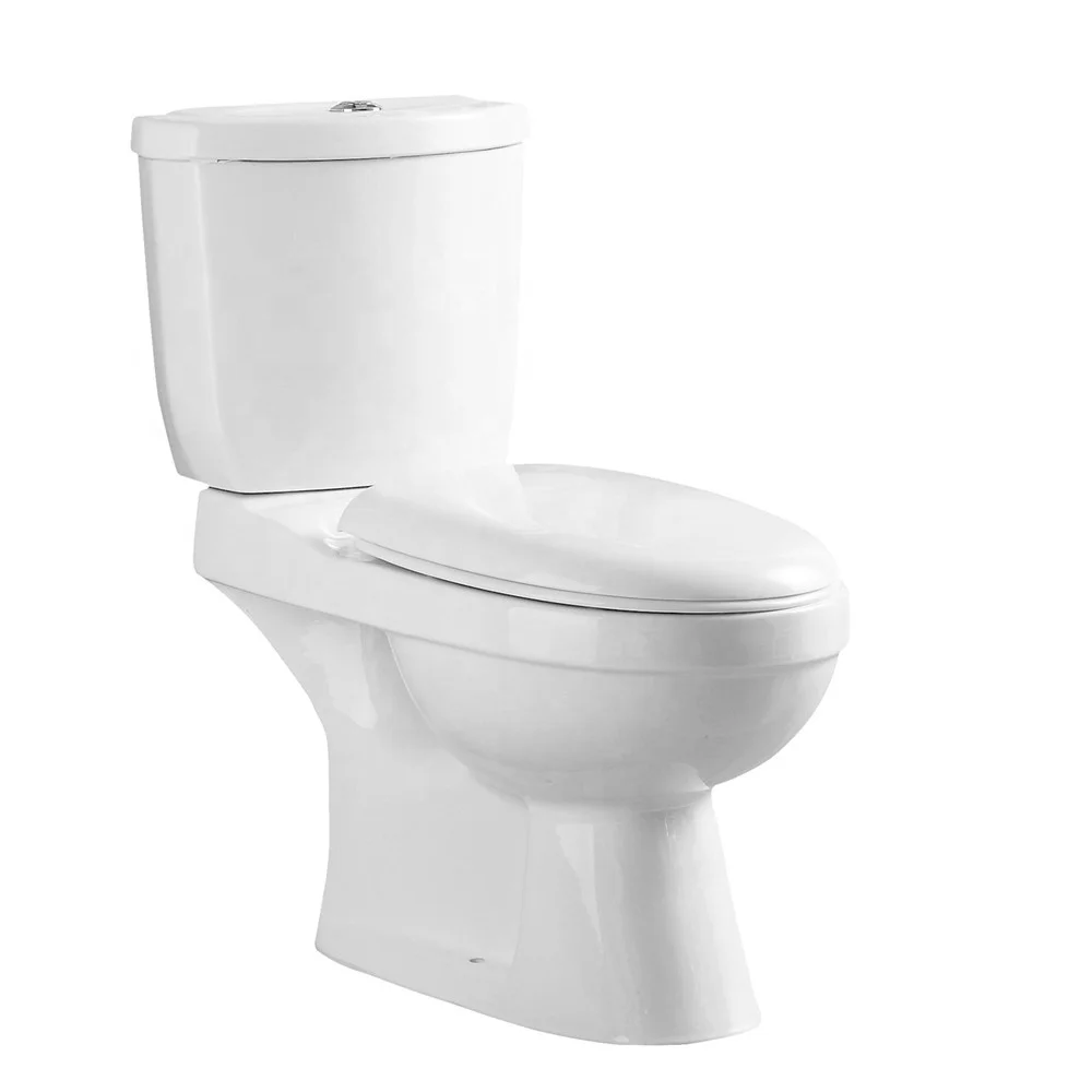 Дешевые цены Chaozhou сантехника ванная комната керамическая две части туалет с P-Trap