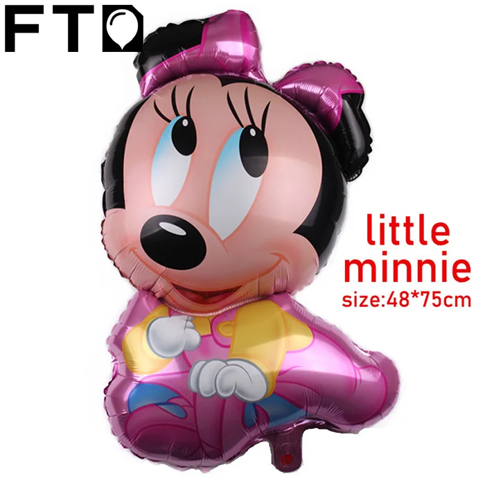 小mickey & minnie 鼠标迷你铝箔气球卡通主题派对装饰为孩子们