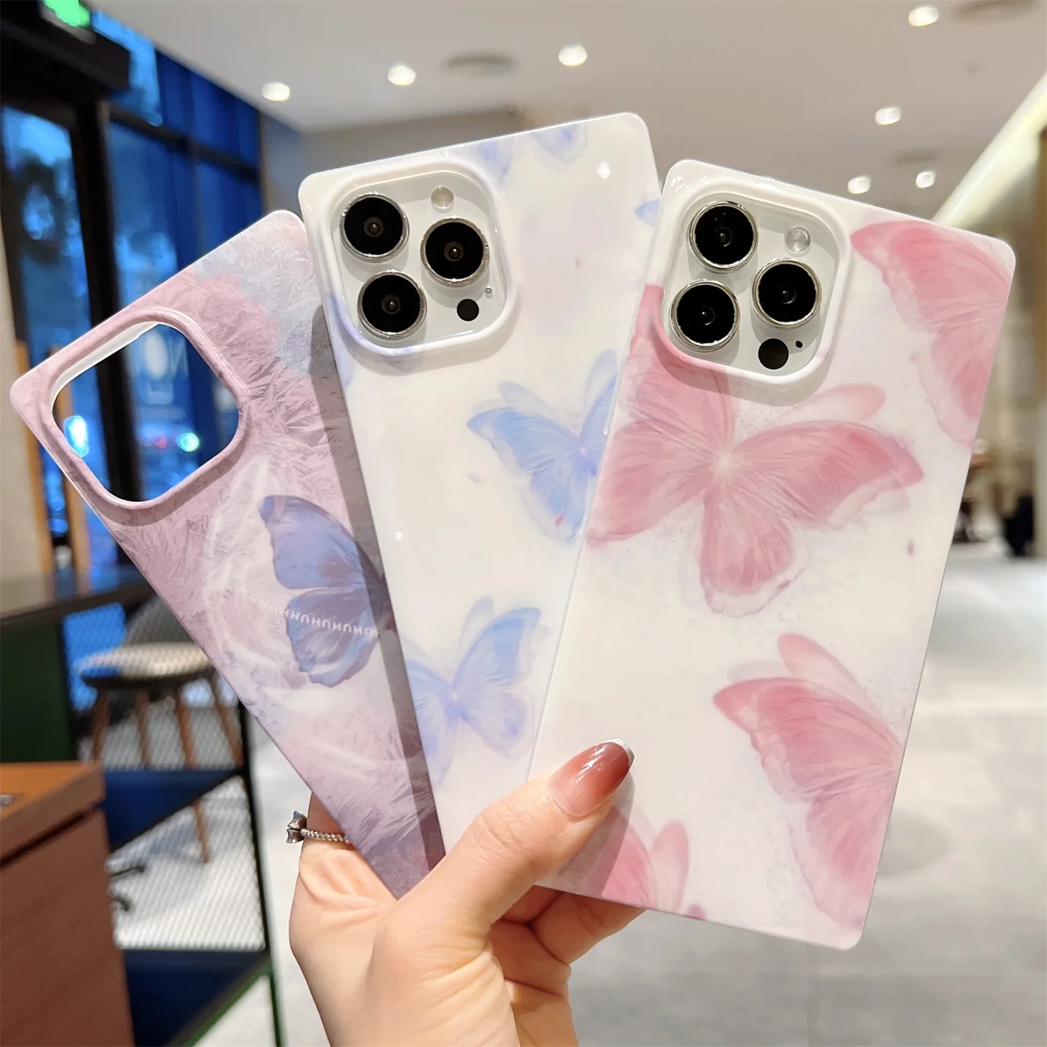 queen fashion butterfly square phone case for iphone 12 13 pro max designer inspired phone cases with ring holder
queen fashion butterfly square phone case for iphone 12 13 pro max designer inspired phone cases with ring holder