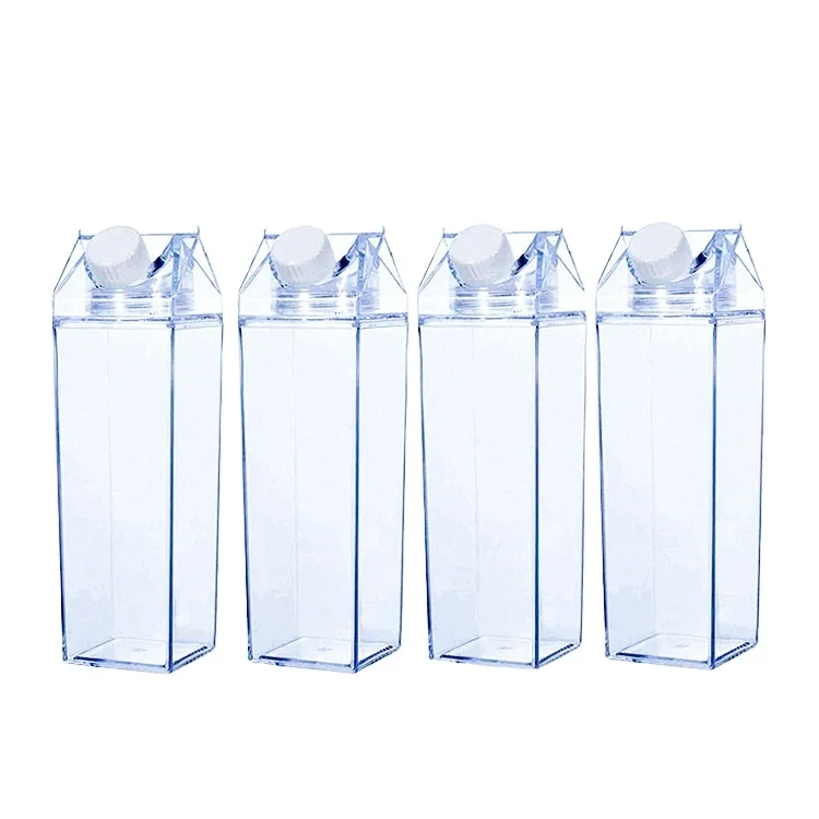 Latest Design Custom Logo Transparent 500ml Square Water Bottle Clear Resuable Milk Carton Water Bottle Plastic
Latest Design Custom Logo Transparent 500ml Square Water Bottle Clear Resuable Milk Carton Water Bottle Plastic