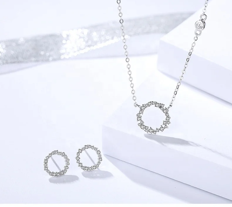Legend Of The Blue Sea Circle Shaped Jewelry Fashion Women 925 Sterling Silver Jewelry Set, White
Legend Of The Blue Sea Circle Shaped Jewelry Fashion Women 925 Sterling Silver Jewelry Set, White