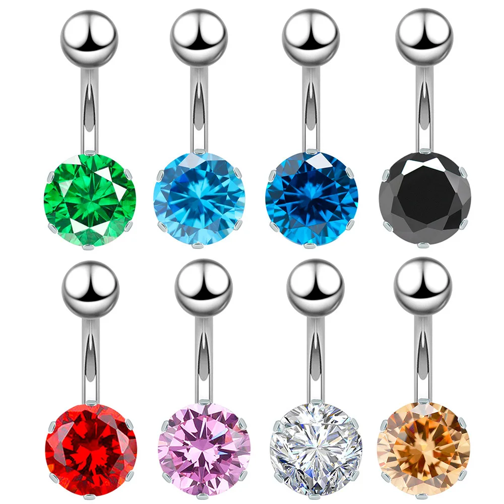 316L Surgical Stainless Steel Navel Belly Ring Colorful Wholesale CZ Zirconia Belly Button Rings Unisex Body Piercing Jewelry, Picture
316L Surgical Stainless Steel Navel Belly Ring Colorful Wholesale CZ Zirconia Belly Button Rings Unisex Body Piercing Jewelry, Picture