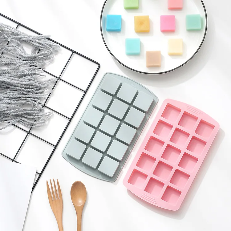 Factory direct sale 15 grid square silicone mold 
Factory direct sale 15 grid square silicone mold