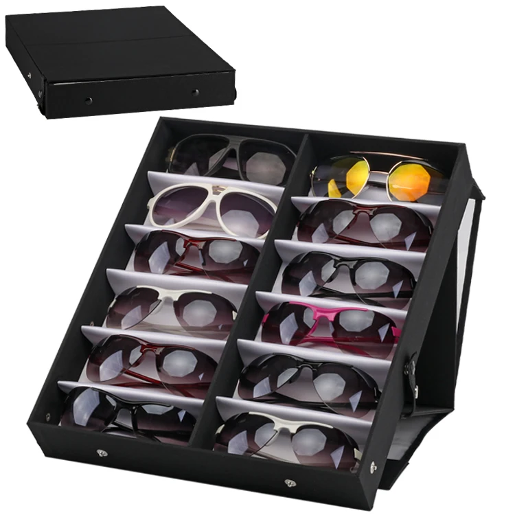 Leather Case For Sunglass Eyeglasses Case 12 Pcs Glasses Storage Box Used Glass Display Tray
Leather Case For Sunglass Eyeglasses Case 12 Pcs Glasses Storage Box Used Glass Display Tray