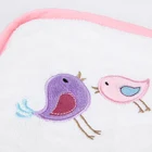 Bamboo Towel Cute Design Soft White Bamboo Baby Hoodeed Towel Set