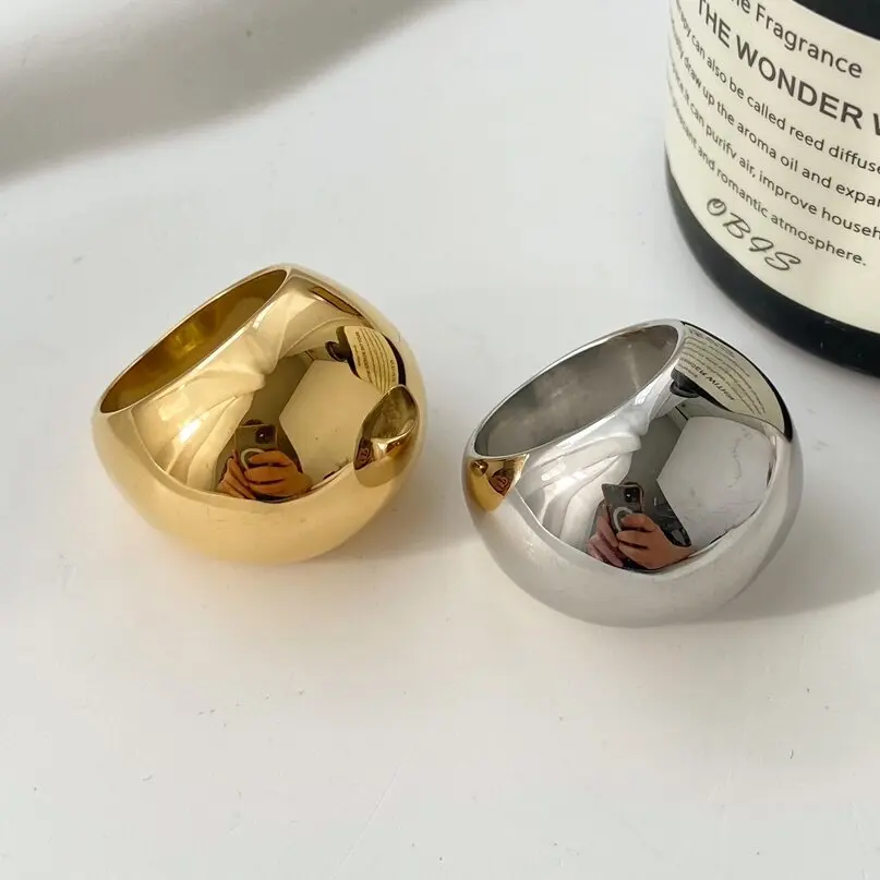 Colorless 18K gold stainless steel exaggerated ball ring fashion personality trendy jewelry wholesale
Colorless 18K gold stainless steel exaggerated ball ring fashion personality trendy jewelry wholesale