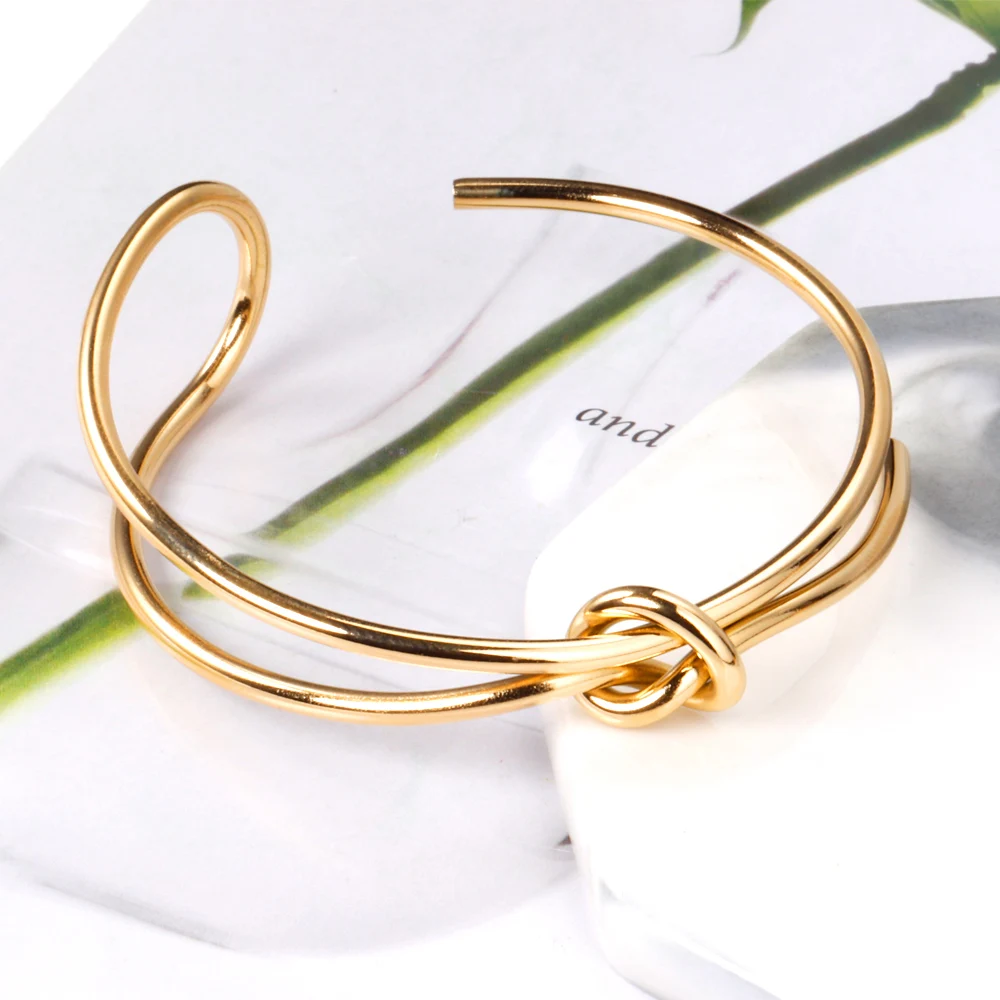 Stainless Steel Bracelet Special Mix Design irregular knot Bangle Bracelet For Women Jewelry gold rose 18 nail waterproof
Stainless Steel Bracelet Special Mix Design irregular knot Bangle Bracelet For Women Jewelry gold rose 18 nail waterproof