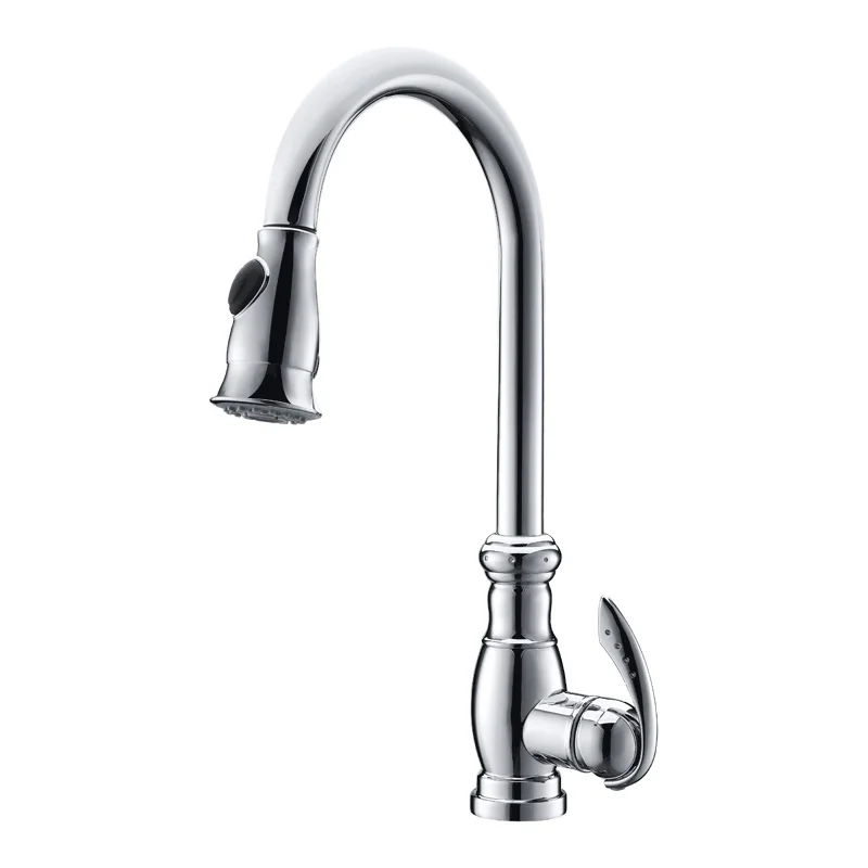 

New Modern Style Brass Kitchen Taps Pull Out Kitchen Mixer Sink Faucet Sink Kitchen Faucets With Sprayer