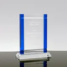 2019 Hot sale custom triangle shape blank blank awards crystal