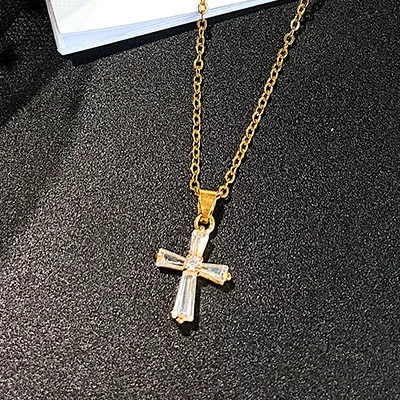 2021 Trendy Gold Silver Plated Christian Cross Pendant Necklace Bling Rhinestone Crystal Religious Cross Necklace Jewelry
2021 Trendy Gold Silver Plated Christian Cross Pendant Necklace Bling Rhinestone Crystal Religious Cross Necklace Jewelry