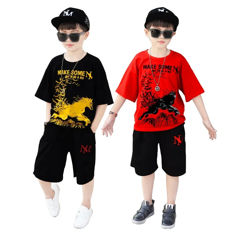 new fashion summer casual kids 2 Pieces Boys Clothing Set short sleeves T shirt + casual pants for kids Hip hop suit
new fashion summer casual kids 2 Pieces Boys Clothing Set short sleeves T shirt + casual pants for kids Hip hop suit