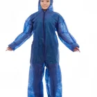 High Quality Disposable Waterproof Coverall with Hood without Feetcover