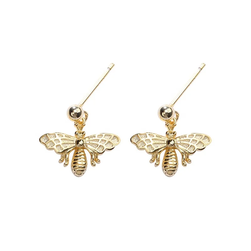 Lovely Jewelry 925 Sterling Silver Jewelry Plated 18K Gold Bee Earring For Women
Lovely Jewelry 925 Sterling Silver Jewelry Plated 18K Gold Bee Earring For Women