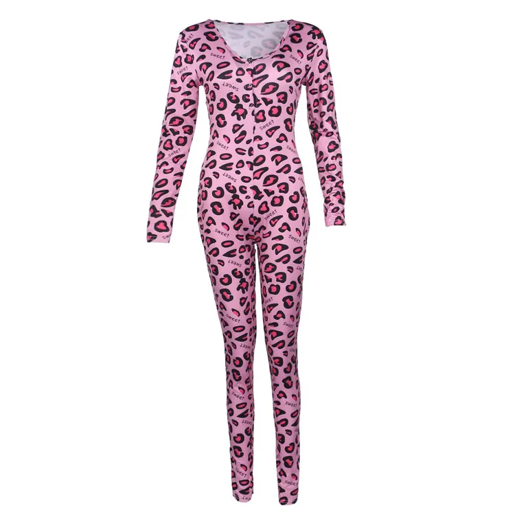 Wholesale Women Leopard Onesie Romper Sexy Cheetah Print Nightwear Long Pants Pajamas
Wholesale Women Leopard Onesie Romper Sexy Cheetah Print Nightwear Long Pants Pajamas