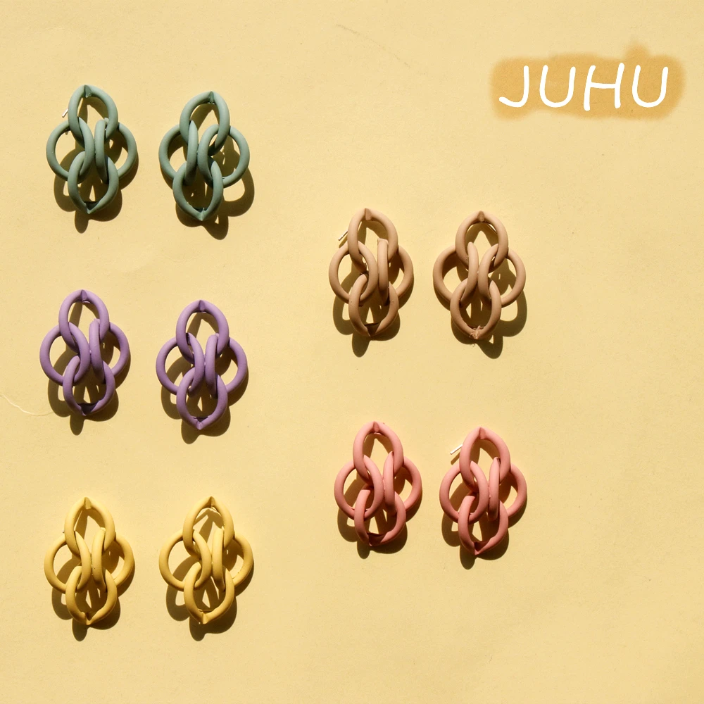 Retro Fashion Simple Candy Color Earrings Joker Metal Earrings Geometric Trend Woman Jewelry, Colorful
Retro Fashion Simple Candy Color Earrings Joker Metal Earrings Geometric Trend Woman Jewelry, Colorful