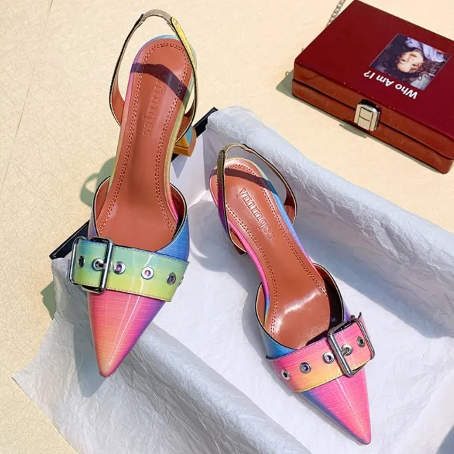 Popular sexy rainbow sandals spring pointed women's shoes high heels women's sandals wholesale hot sell, Colorful
Popular sexy rainbow sandals spring pointed women's shoes high heels women's sandals wholesale hot sell, Colorful