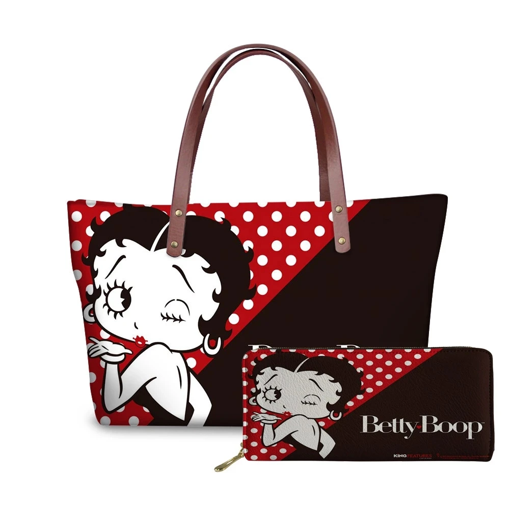 2021 Wholesale Luxury Design Cartoon Betty Boop Printed Hand Bags Women Ladies Purse Handbags Set Females Tote Bags, Customized
2021 Wholesale Luxury Design Cartoon Betty Boop Printed Hand Bags Women Ladies Purse Handbags Set Females Tote Bags, Customized