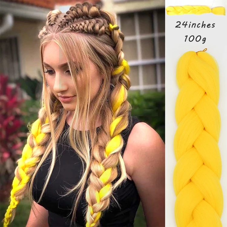 Wholesale 24 Inch X pression Braiding Hair Pre Stretch Jumbo Braids Synthetic Hair Extensions Braids, Pure color
Wholesale 24 Inch X pression Braiding Hair Pre Stretch Jumbo Braids Synthetic Hair Extensions Braids, Pure color