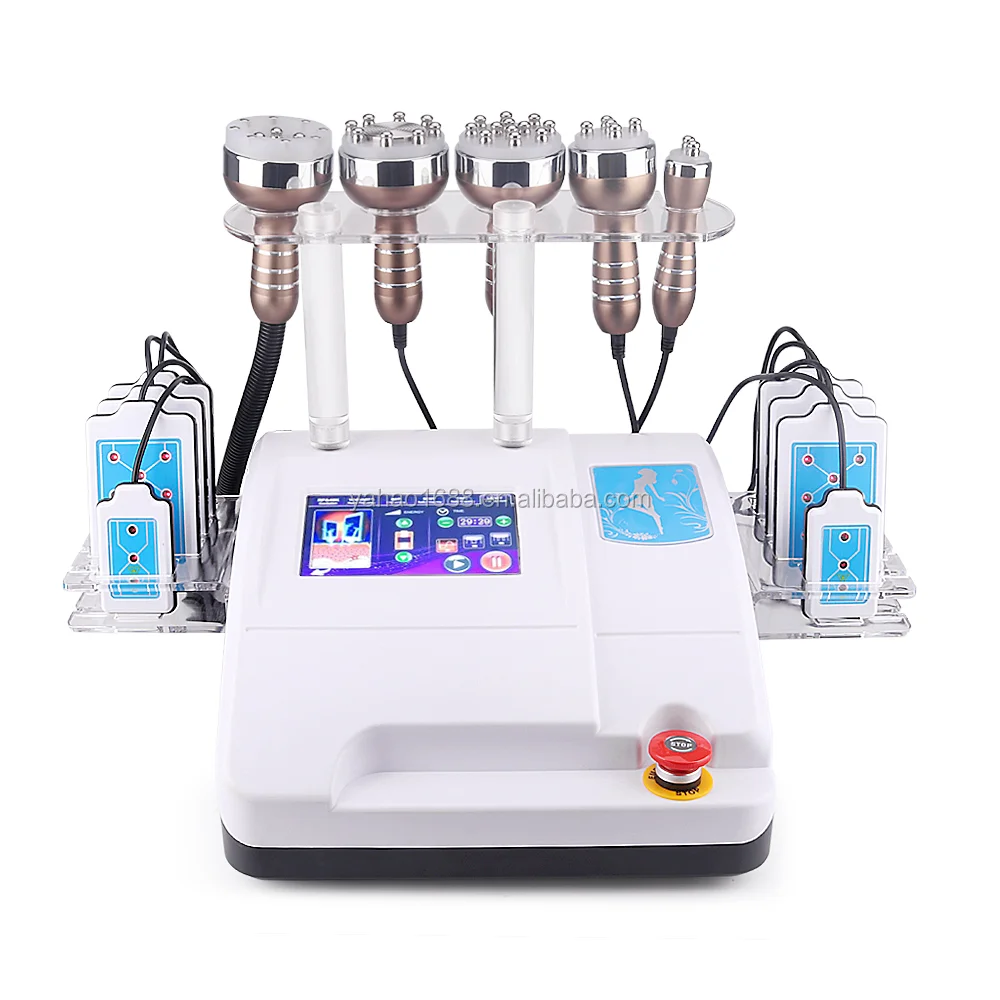 6 In 1 Ultra Radio Frequency Lipolaser Cavitation Machine With Small Big Laser Pads
6 In 1 Ultra Radio Frequency Lipolaser Cavitation Machine With Small Big Laser Pads